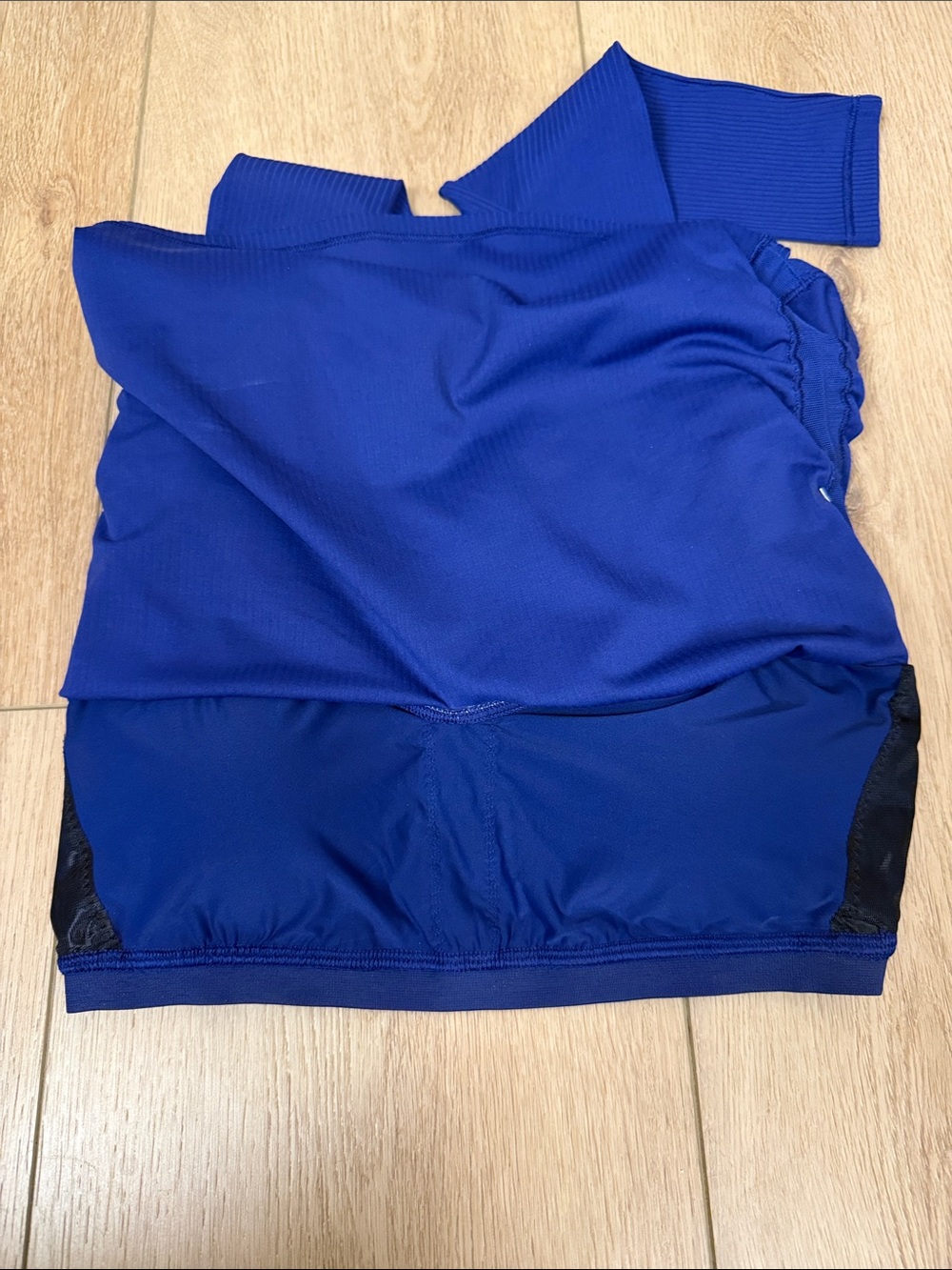 #345 NWT Lululemon All it Takes V-Neck Long Sleeve Club Blue Size 6 - Picture 10 of 10